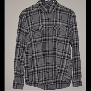 grey H&M plaid shirt
